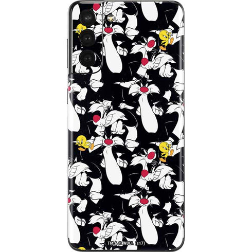 Looney Tunes Sylvester and Tweety Super Sized Galaxy S21 Plus 5G Skin