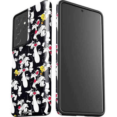 Looney Tunes Sylvester and Tweety Super Sized Galaxy S21 Ultra 5G Pro Case