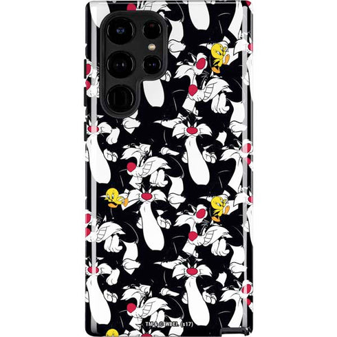 Looney Tunes Sylvester and Tweety Super Sized Galaxy S22 Ultra Pro Case
