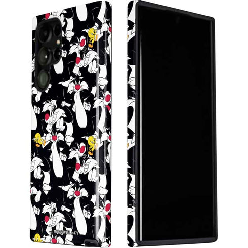 Looney Tunes Sylvester and Tweety Super Sized Galaxy S22 Ultra Pro Case