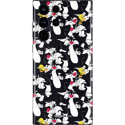 Looney Tunes Sylvester and Tweety Super Sized Galaxy S22 Ultra Skin