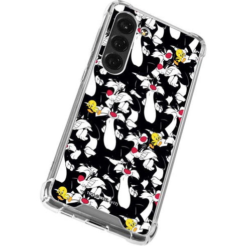 Looney Tunes Sylvester and Tweety Super Sized Galaxy S23 Clear Case