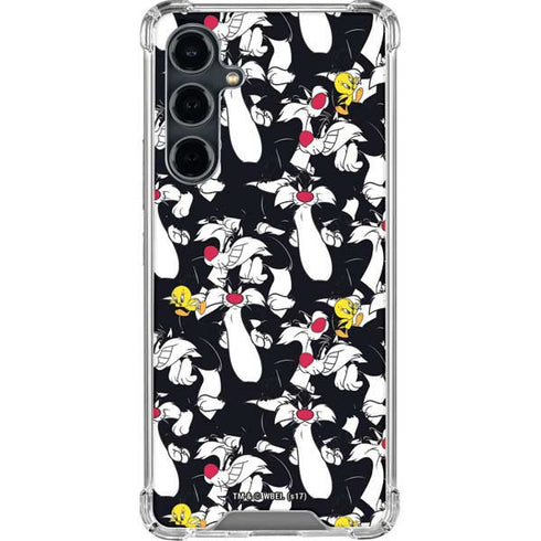 Looney Tunes Sylvester and Tweety Super Sized Galaxy S23 FE Clear Case