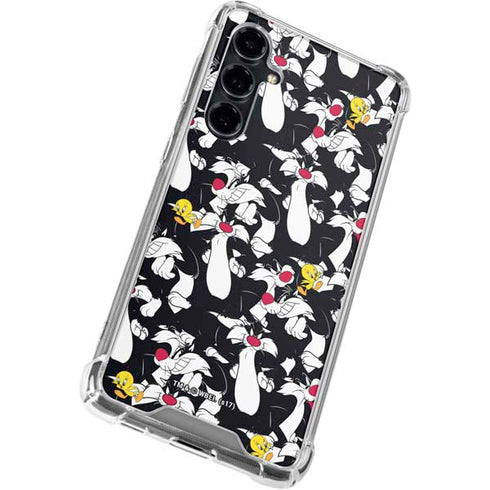 Looney Tunes Sylvester and Tweety Super Sized Galaxy S23 FE Clear Case