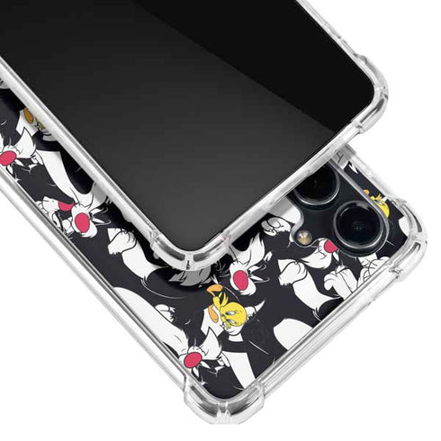 Looney Tunes Sylvester and Tweety Super Sized Galaxy S23 FE Clear Case