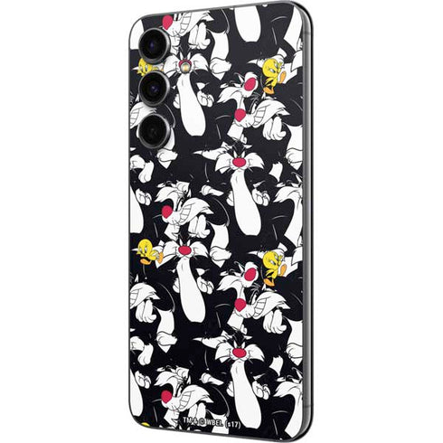 Looney Tunes Sylvester and Tweety Super Sized Galaxy S23 FE Skin