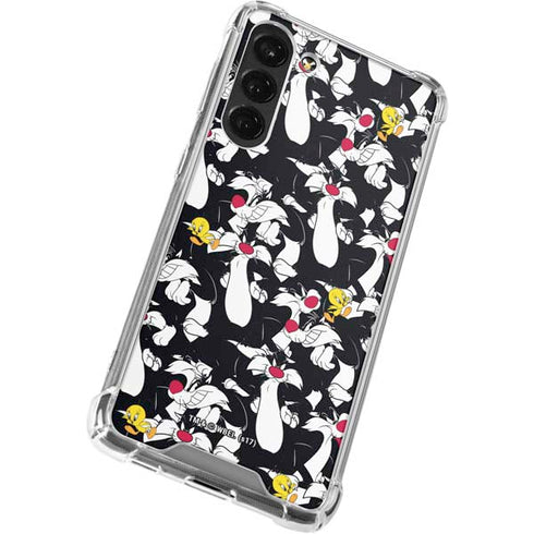Looney Tunes Sylvester and Tweety Super Sized Galaxy S23 Plus Clear Case