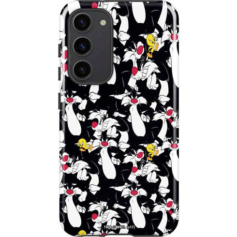 Looney Tunes Sylvester and Tweety Super Sized Galaxy S23 Plus Pro Case