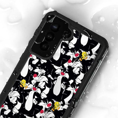Looney Tunes Sylvester and Tweety Super Sized Galaxy S23 Waterproof Case