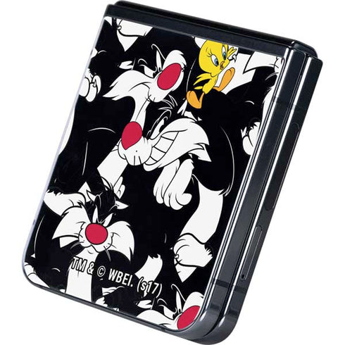 Looney Tunes Sylvester and Tweety Super Sized Galaxy Z Flip5 5G Skin