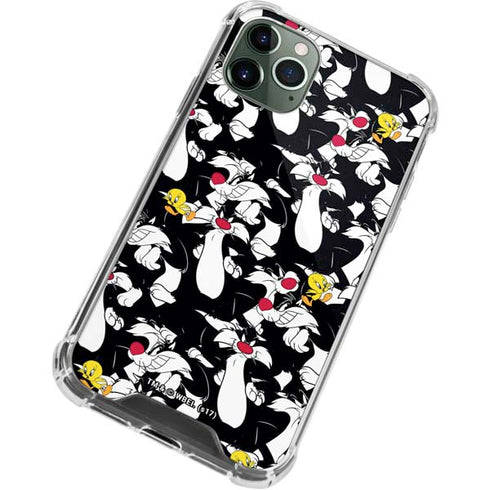 Looney Tunes Sylvester and Tweety Super Sized iPhone 11 Pro Max Clear Case