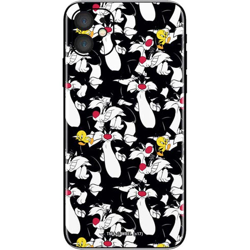 Looney Tunes Sylvester and Tweety Super Sized iPhone 11 Skin