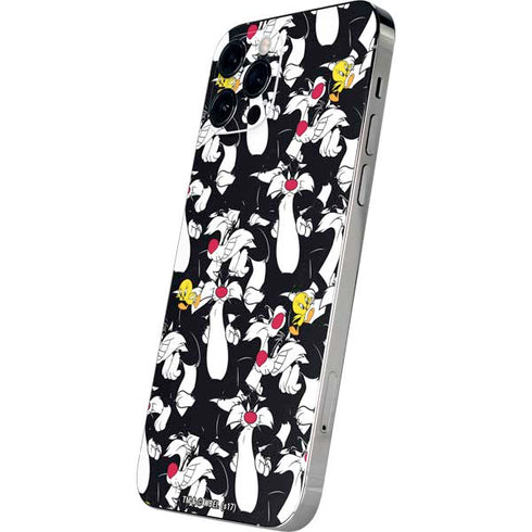 Looney Tunes Sylvester and Tweety Super Sized iPhone 12 Pro Skin