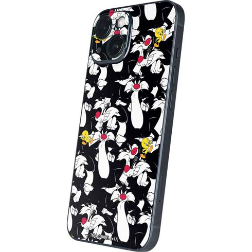 Looney Tunes Sylvester and Tweety Super Sized iPhone 13 Mini Skin