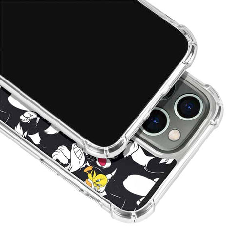 Looney Tunes Sylvester and Tweety Super Sized iPhone 13 Pro Clear Case