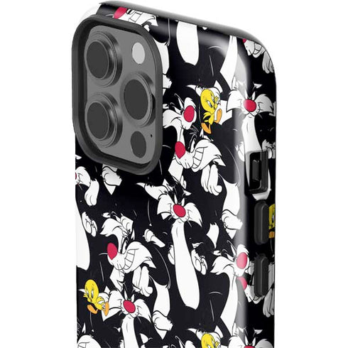 Looney Tunes Sylvester and Tweety Super Sized iPhone 13 Pro Max Impact Case