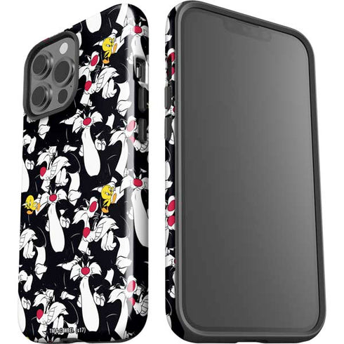 Looney Tunes Sylvester and Tweety Super Sized iPhone 13 Pro Max Impact Case