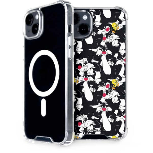 Looney Tunes Sylvester and Tweety Super Sized iPhone 15 MagSafe Case