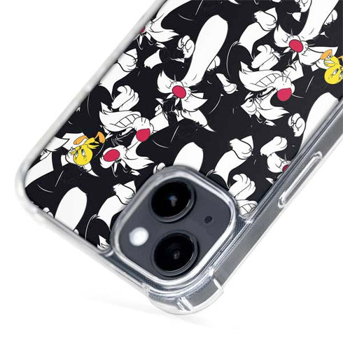 Looney Tunes Sylvester and Tweety Super Sized iPhone 14 Plus MagSafe Case