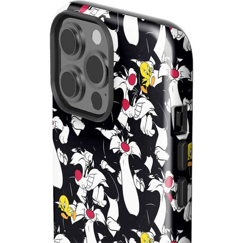 Looney Tunes Sylvester and Tweety Super Sized iPhone 15 Pro Max Impact Case