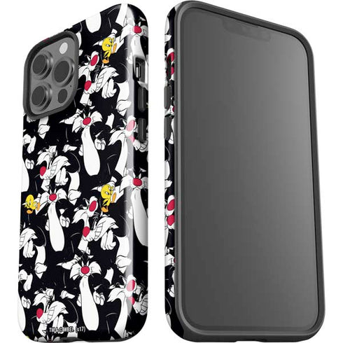 Looney Tunes Sylvester and Tweety Super Sized iPhone 15 Pro Max Impact Case