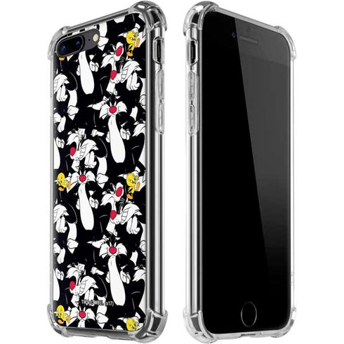 Looney Tunes Sylvester and Tweety Super Sized iPhone 7/8 Plus Clear Case