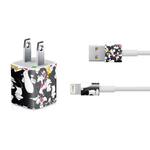Looney Tunes Sylvester and Tweety Super Sized iPhone Charger (5W USB) Skin