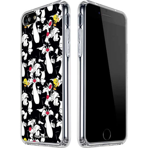 Looney Tunes Sylvester and Tweety Super Sized iPhone SE (2nd & 3rd Gen) Clear Case