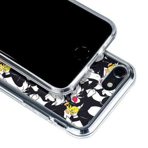 Looney Tunes Sylvester and Tweety Super Sized iPhone SE (2nd & 3rd Gen) Clear Case