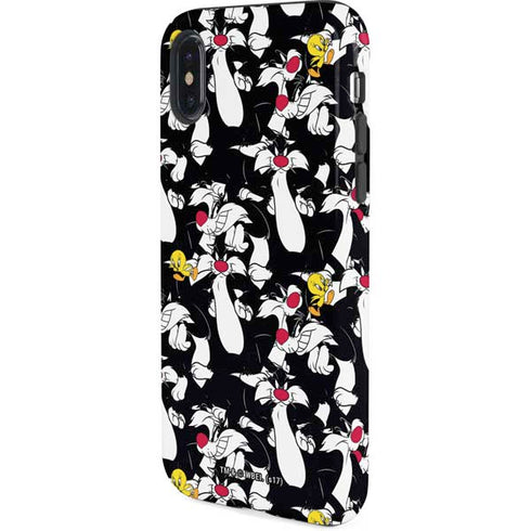 Looney Tunes Sylvester and Tweety Super Sized iPhone X Pro Case