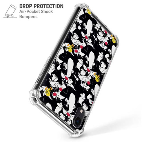 Looney Tunes Sylvester and Tweety Super Sized iPhone XR Clear Case