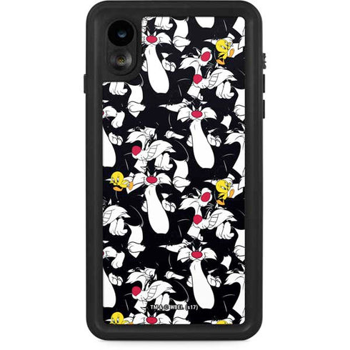 Looney Tunes Sylvester and Tweety Super Sized iPhone XR Waterproof Case