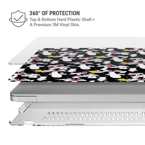 Looney Tunes Sylvester and Tweety Super Sized MacBook Pro 15in (2016-19) Case plus Skin