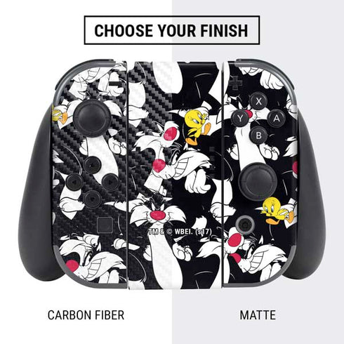 Looney Tunes Sylvester and Tweety Super Sized Nintendo Switch Bundle Skin