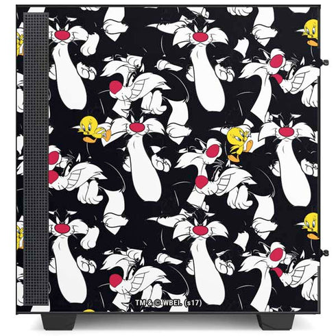 Looney Tunes Sylvester and Tweety Super Sized NZXT H510 Compact ATX Mid-Tower Case Skin