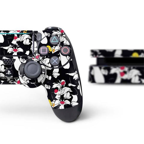 Looney Tunes Sylvester and Tweety Super Sized PS4 Slim Bundle Skin