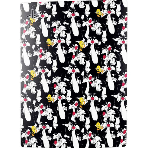 Looney Tunes Sylvester and Tweety Super Sized PS5 Console Skin