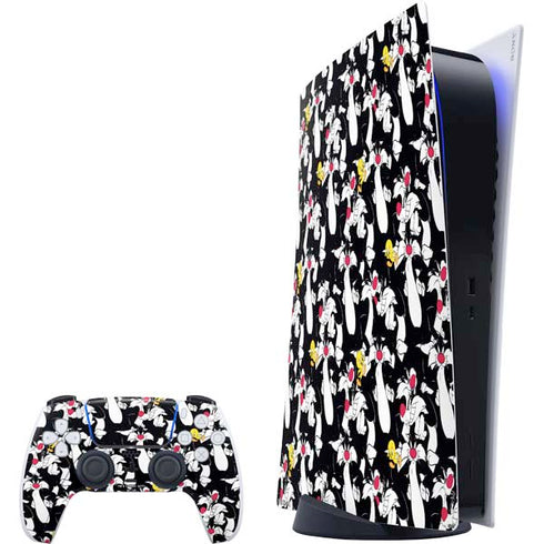 Looney Tunes Sylvester and Tweety Super Sized PS5 Digital Edition Bundle Skin