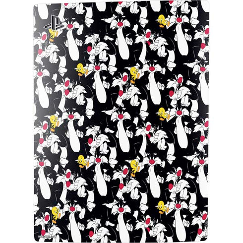 Looney Tunes Sylvester and Tweety Super Sized PS5 Digital Edition Console Skin