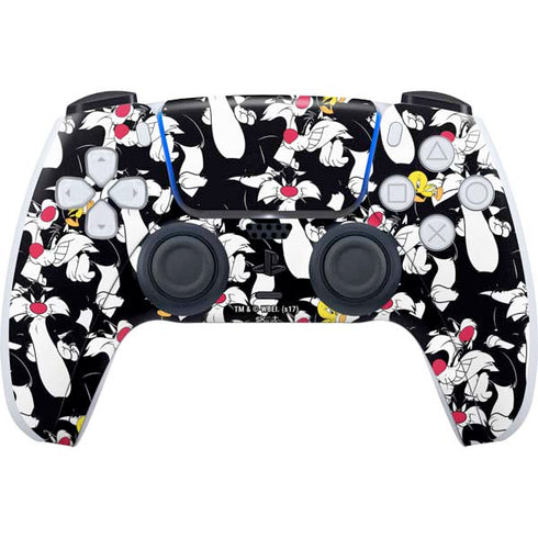 Looney Tunes Sylvester and Tweety Super Sized PS5 Controller Skin