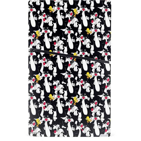 Looney Tunes Sylvester and Tweety Super Sized PS5 Slim Digital Edition Bundle Skin