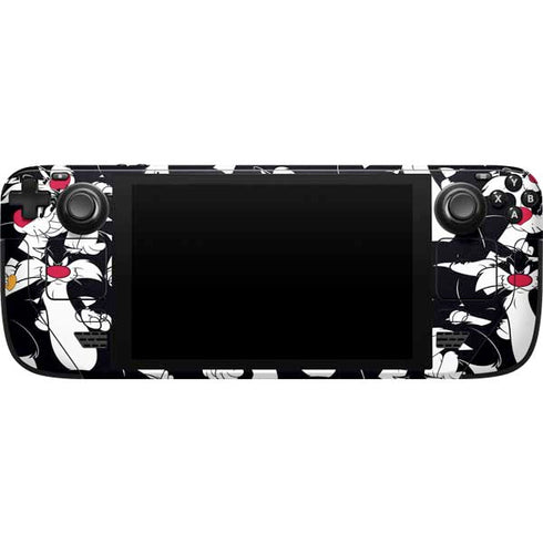 Looney Tunes Sylvester and Tweety Super Sized Steam Deck Handheld Gaming Computer Skin