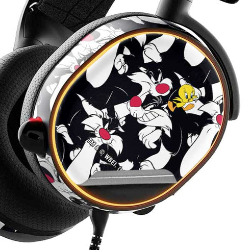 Looney Tunes Sylvester and Tweety Super Sized SteelSeries Arctis 3 Skin