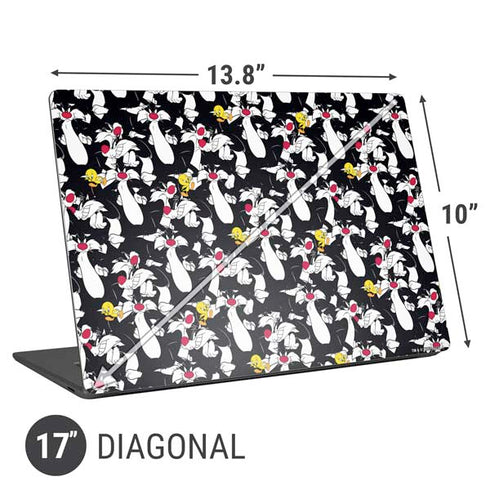 Looney Tunes Sylvester and Tweety Super Sized Universal Laptop 17in (13.8 x 10in) Skin