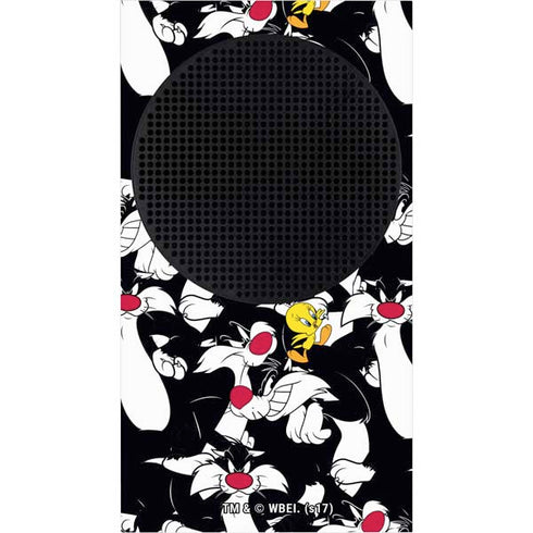 Looney Tunes Sylvester and Tweety Super Sized Xbox Series S Console Skin