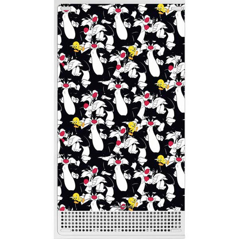 Looney Tunes Sylvester and Tweety Super Sized Xbox Series S Console Skin