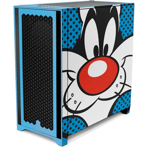 Looney Tunes Sylvester Full Corsair 4000D Tempered Glass Mid-Tower ATX Case Skin
