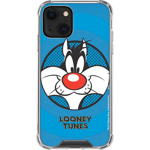 Looney Tunes Sylvester Full iPhone 14 Plus Clear Case