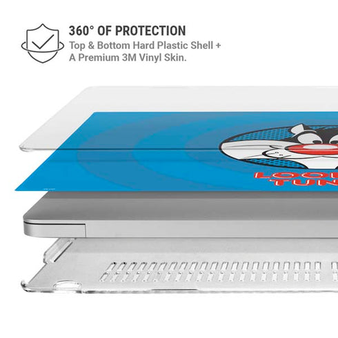 Looney Tunes Sylvester Full MacBook Pro 15in (2016-19) Case plus Skin