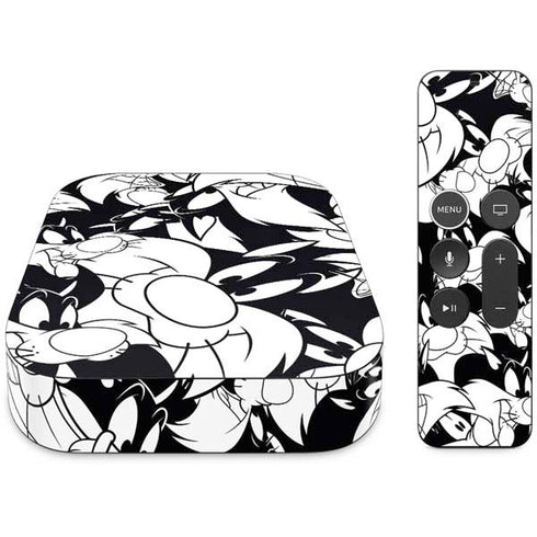 Looney Tunes Sylvester Super Sized Pattern Apple TV Skin